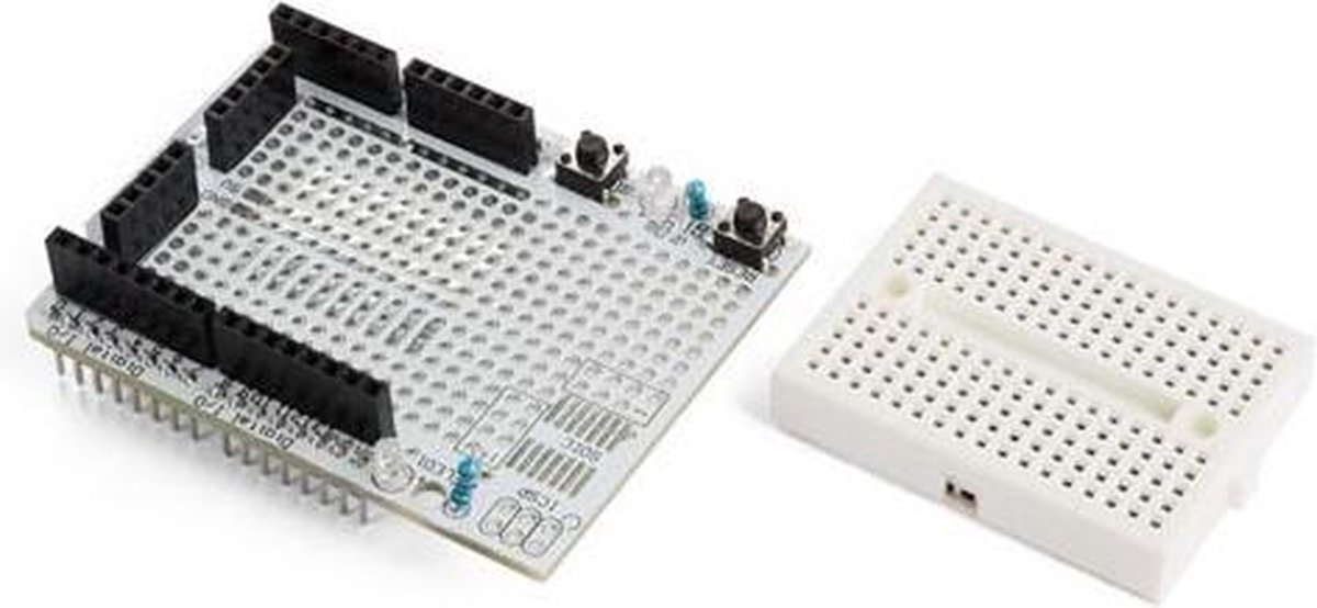 Whadda Prototyping Board Protoshield 43 X 17 Mm Wit 2-delig