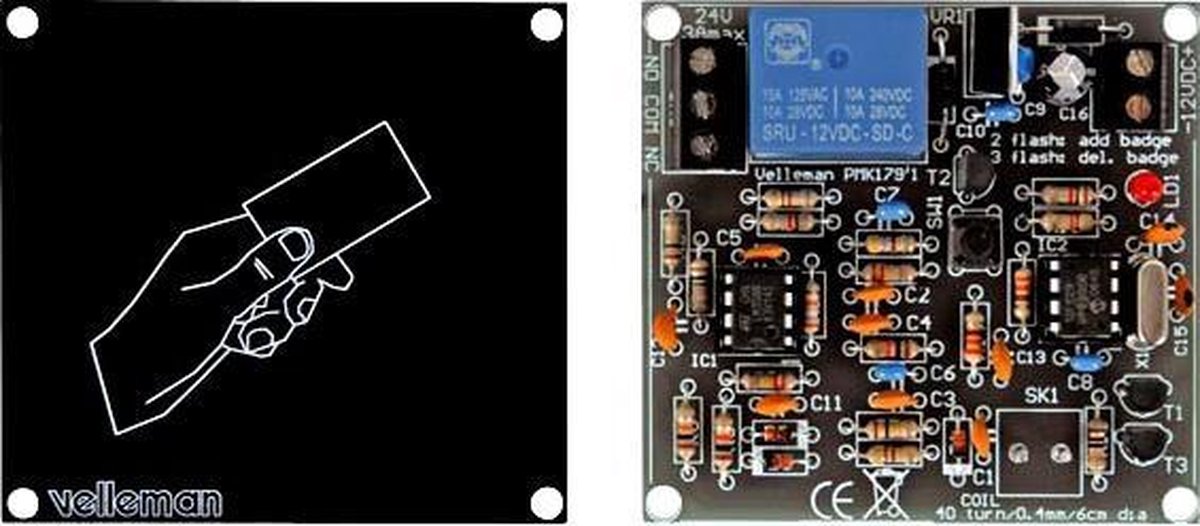 Whadda Soldeerkit Proximity Kaartlezer 66 X 62 Mm Zwart