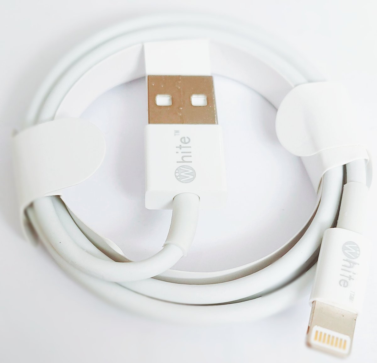 Whitecalling Apple Lightning naar USB Kabel -1 meter - Wit