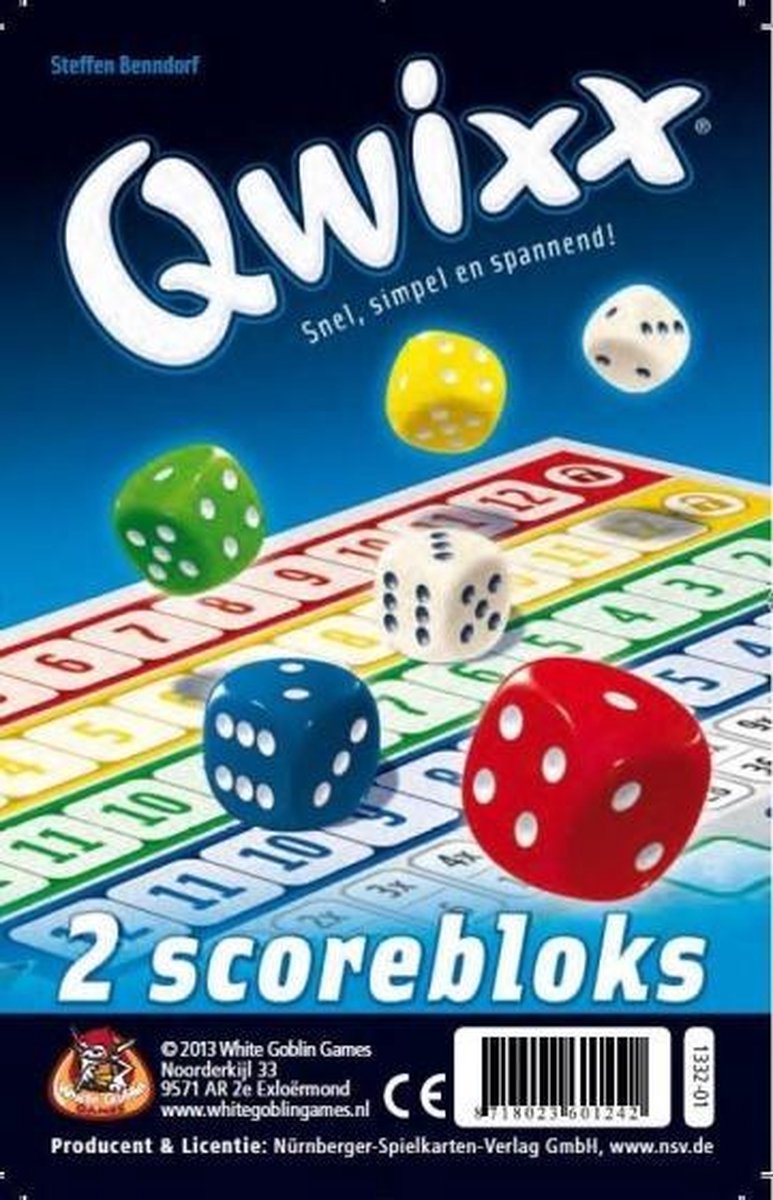 Qwixx scorebloks