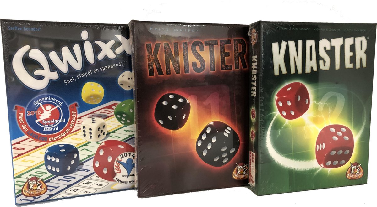 Set Dobbelspellen - Qwixx - Knister - Knaster - White Goblin Games