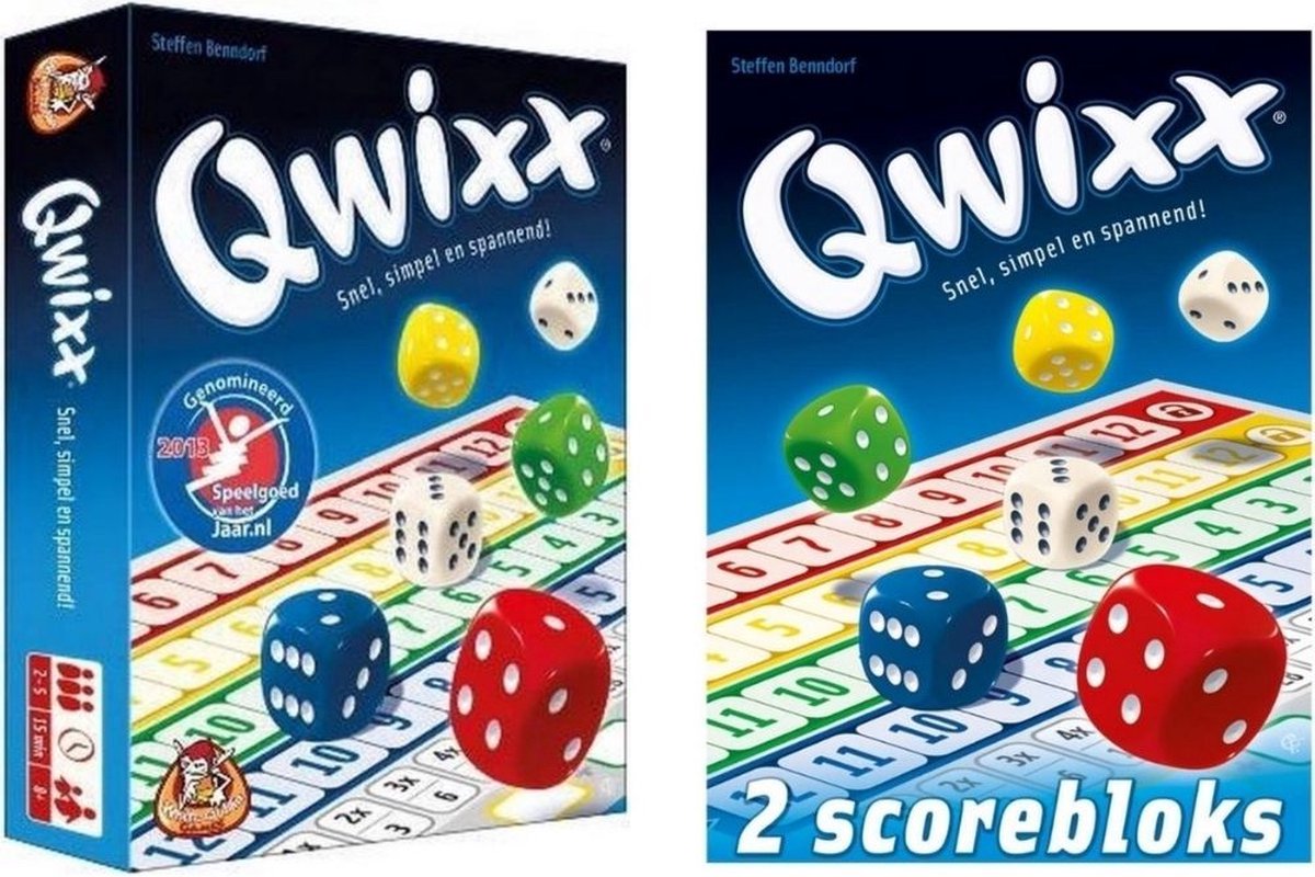 Spellenbundel - 2 stuks - Dobbelspel - Qwixx & 2 extra scorebloks