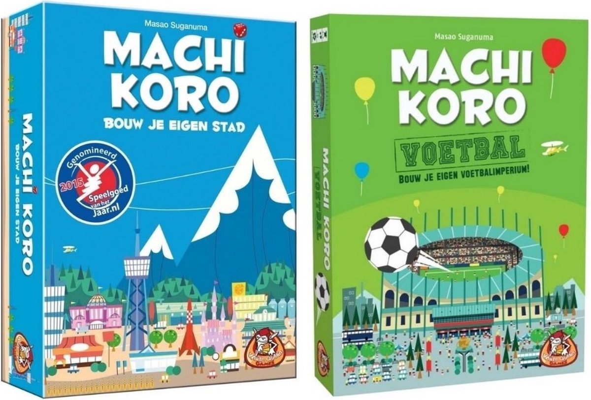 Spellenbundel - 2 stuks - Machi Koro Basisspel & Voetbal Editie