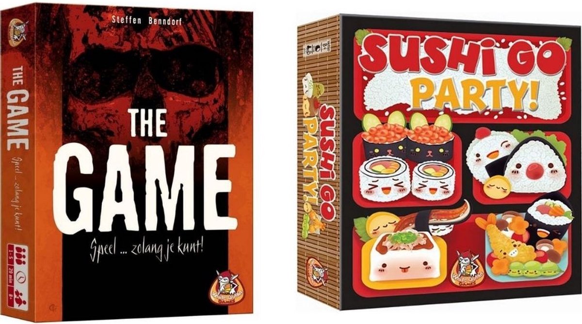 Spellenbundel - Kaartspel - 2 stuks - The Game & Sushi Go Party