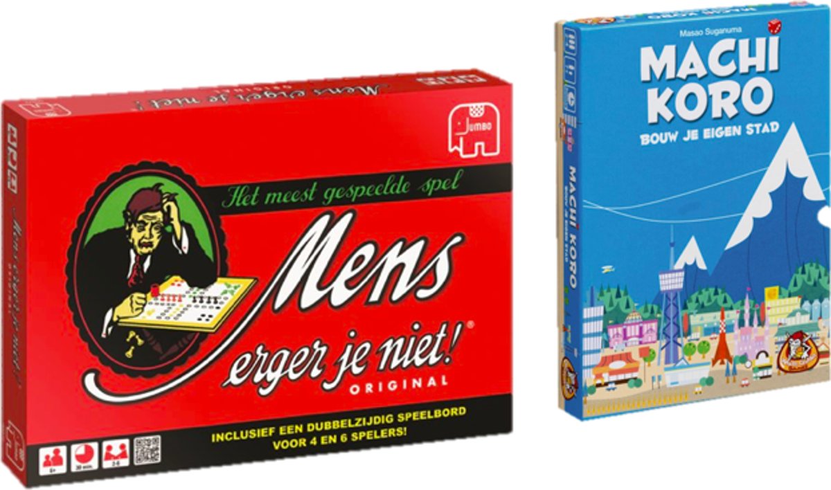 Spelvoordeelset Machi Koro & Mens Erger Je Niet! - Bordspel