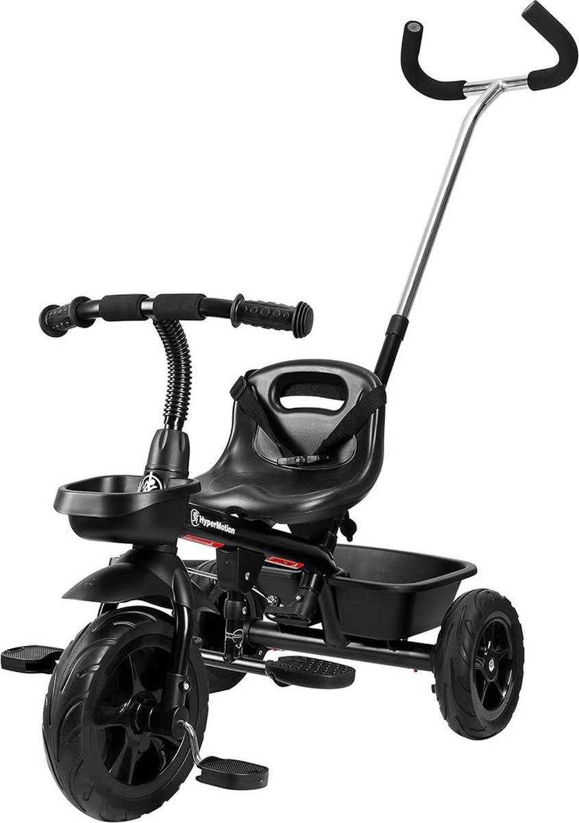   met Duwstang -  s - Loopfiets - Zwart