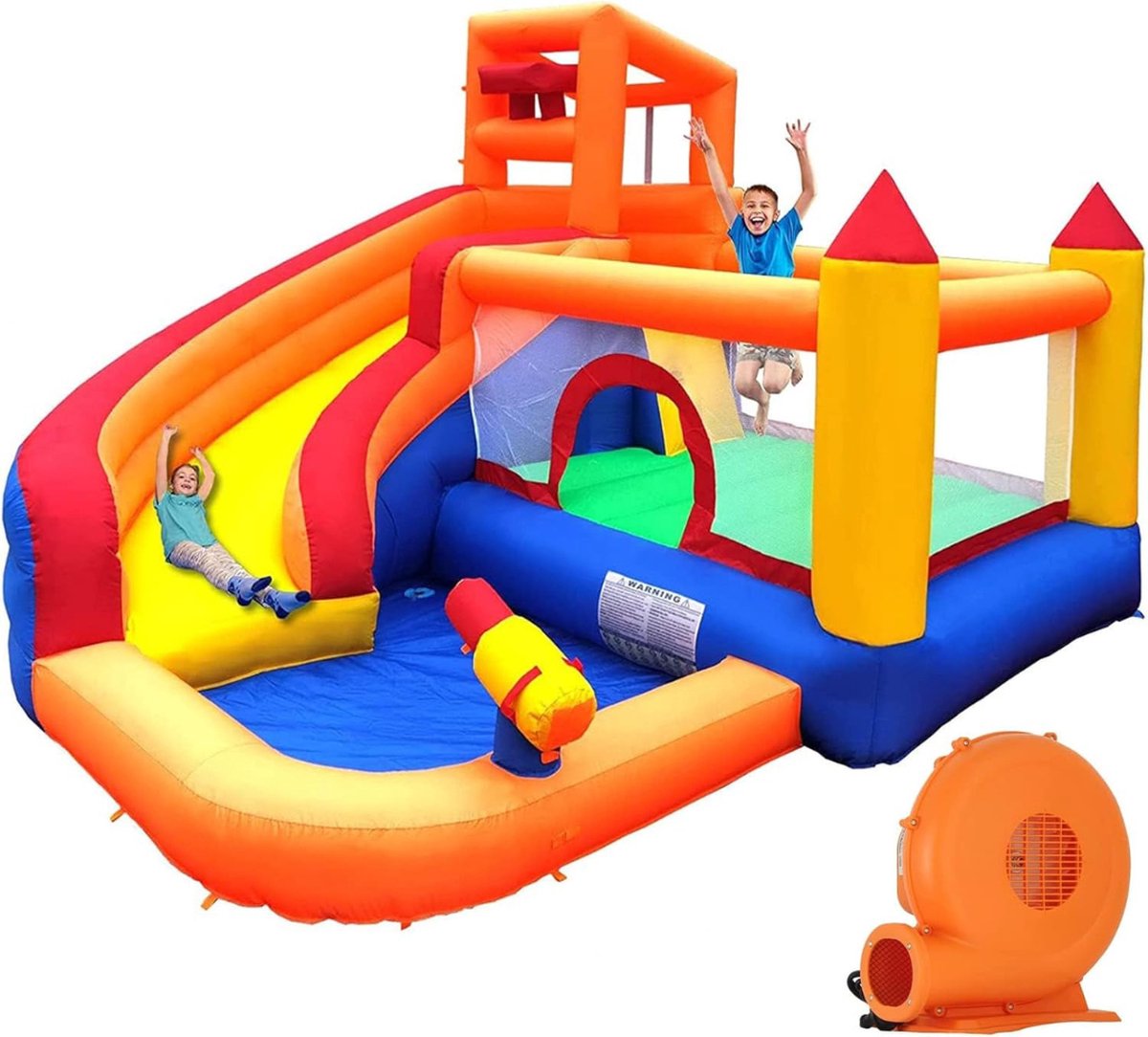 Hoge Kwaliteit Springkasteel - Opblaasbaar Springkasteel - Springkussen voor Kinderen - max 140KG - 320x280x270cm