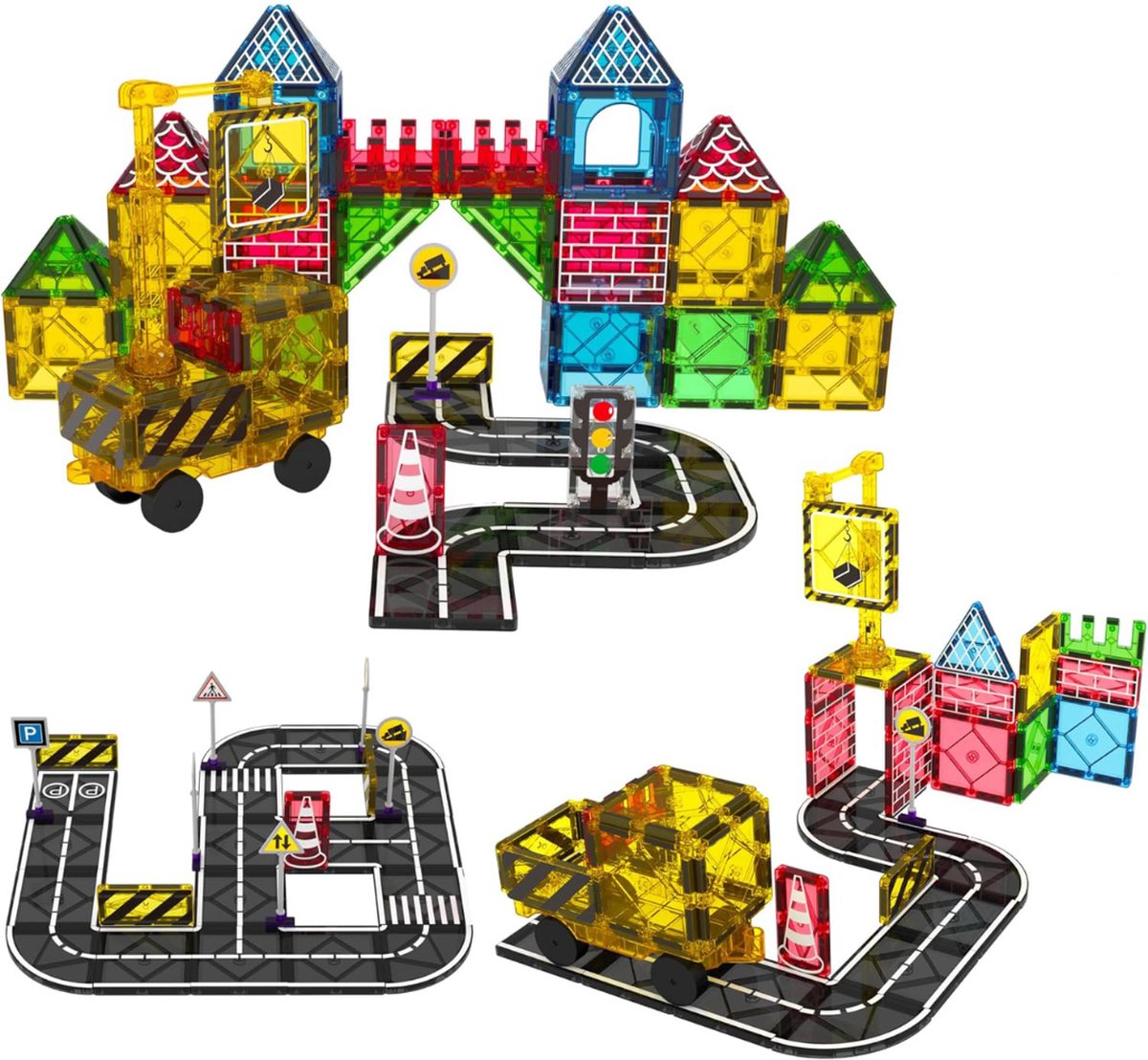   Magnetische   - Kinderspeelgoed 1 jaar - Magnetic Tiles - Bouwspeelgoed