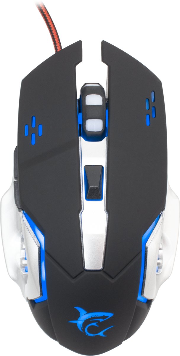 White Shark Leonidas Black 3200 DPI gaming muis