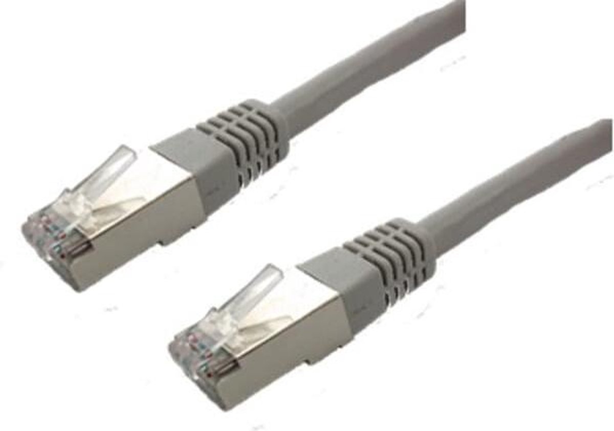 SF/UTP CAT 6 RJ-45 Netwerk Kabel 15 Meter - Grijs