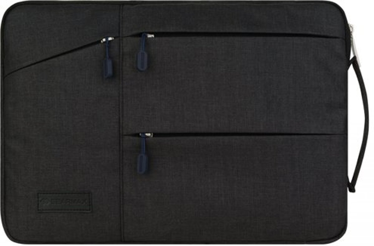 Gent Oxford Travel Sleeve voor Laptop 15.6 inch - Zwart