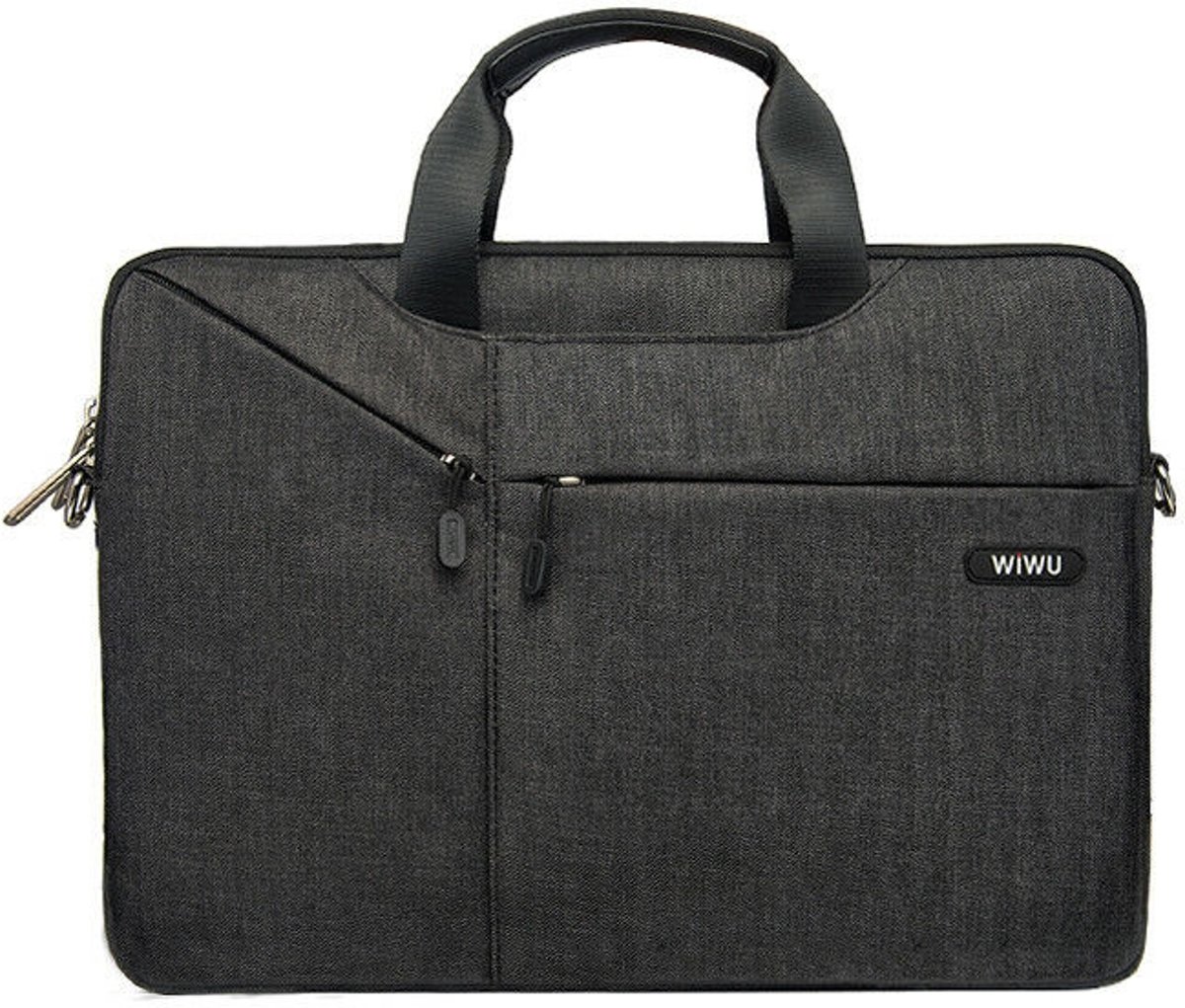 Laptoptas voor 15.4 inch laptop - WIWU City Commuter Bag - Zwart