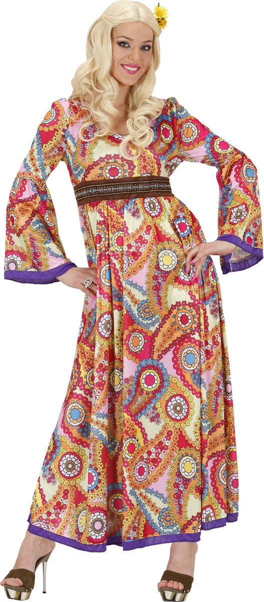 WIDMANN - Hippie jurkkostuum in grote maat voor vrouwen - XXXL