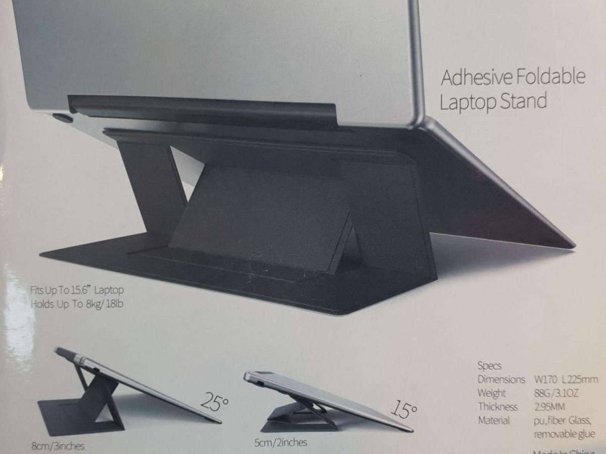 Foldable Laptop Stand - Uit en Inklapbaar Houder voor Laptop - Zwart