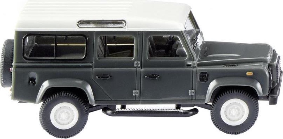 Wiking Miniatuurauto Land Rover Defender 110 Zink 1:87 Zwart