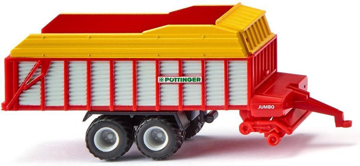 Wiking Miniatuurauto Pöttinger Jumbo Laadwagen 1:160 Rood/geel