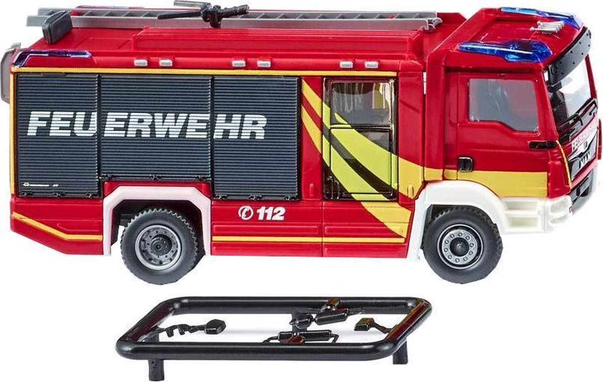 Wiking Miniatuurbrandweerwagen Rosenbauer At Lf 1:87 Rood