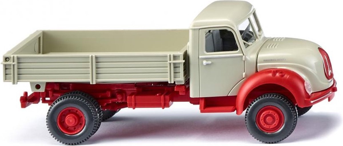 Wiking Miniatuurvoertuig Magirus 1:87 Grijs/rood