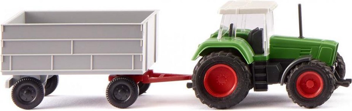 miniatuurauto Fendt Favorit met aanhanger 1:160 groen