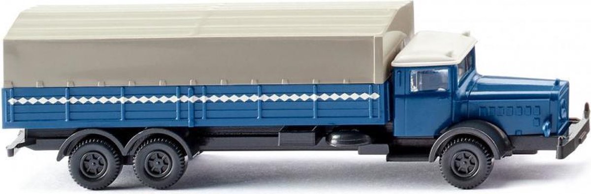 miniatuurvrachtwagen MB L 10000 1:87 blauw