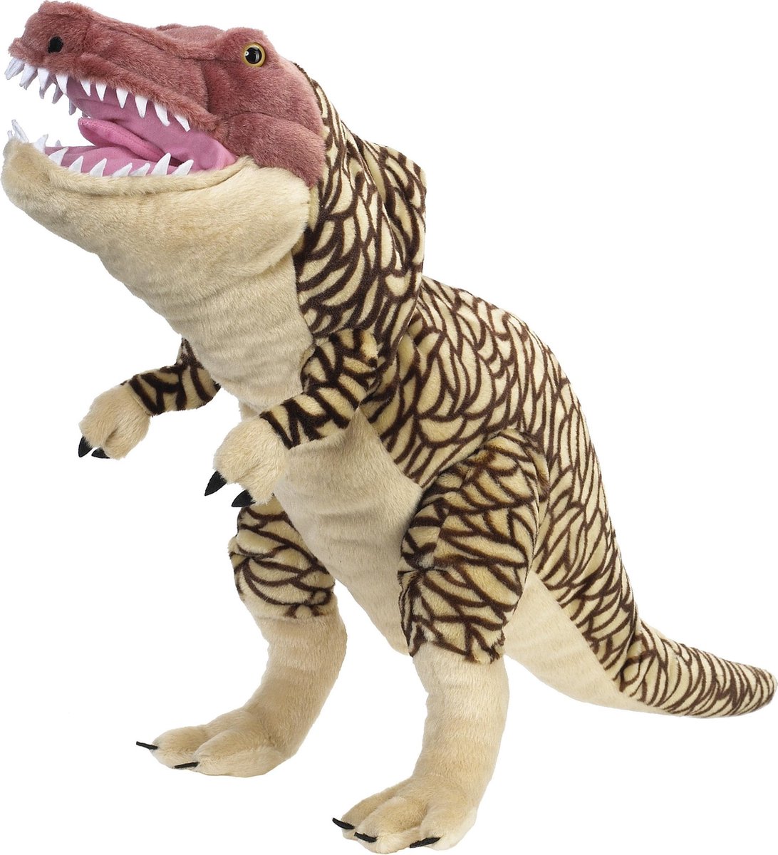 Wild Republic Handpop Nhm T-rex 75 Cm Pluche Bruin