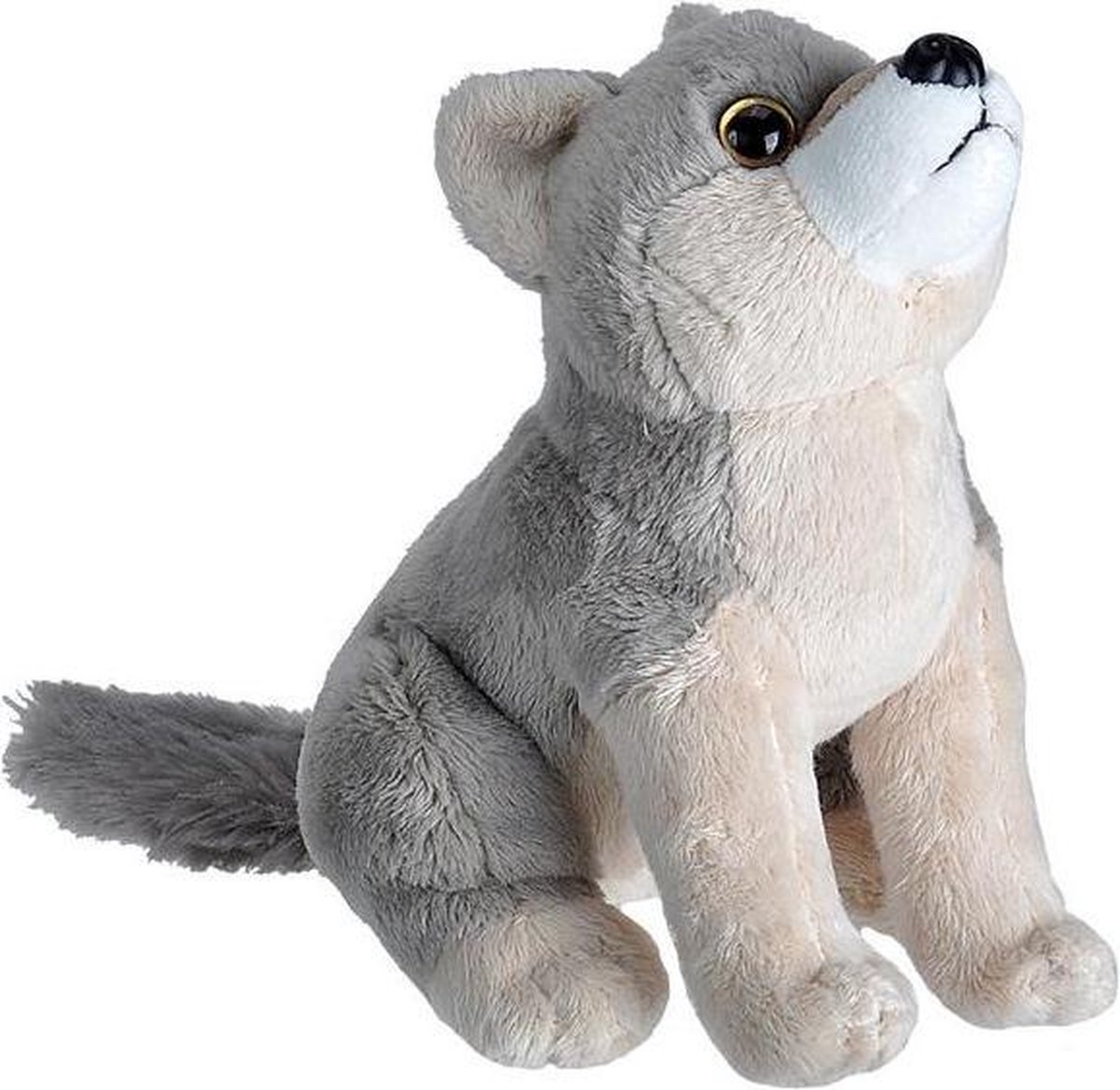 Wild Republic Knuffel Wolf 20 Cm Pluche Grijs/taupe