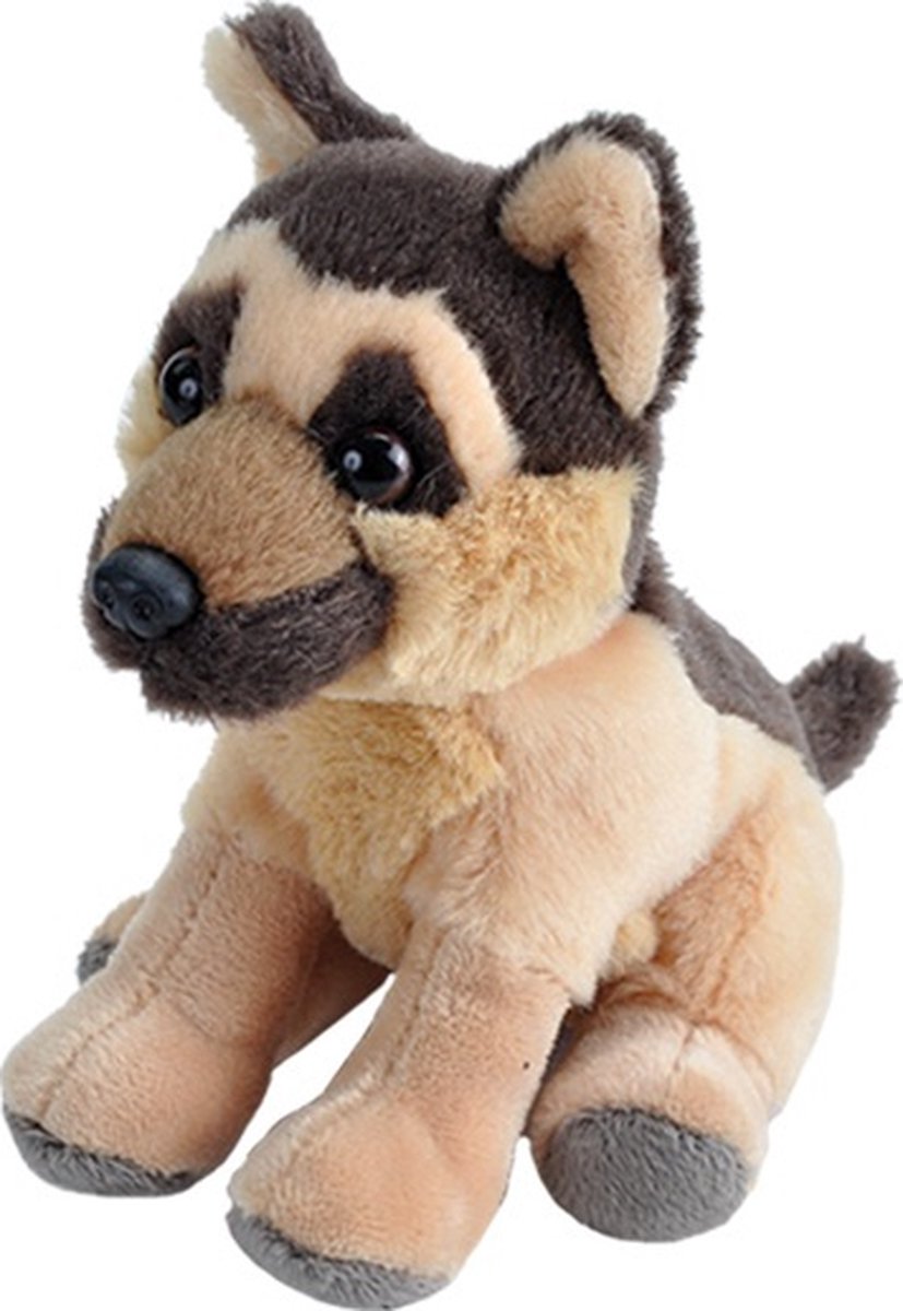 Wild Republic Knuffelhond Herder Junior 13 Cm Pluche Bruin