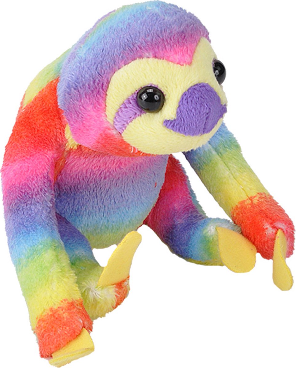 Wild Republic Knuffelluiaard Pocketkins Regenboog 17 Cm Pluche