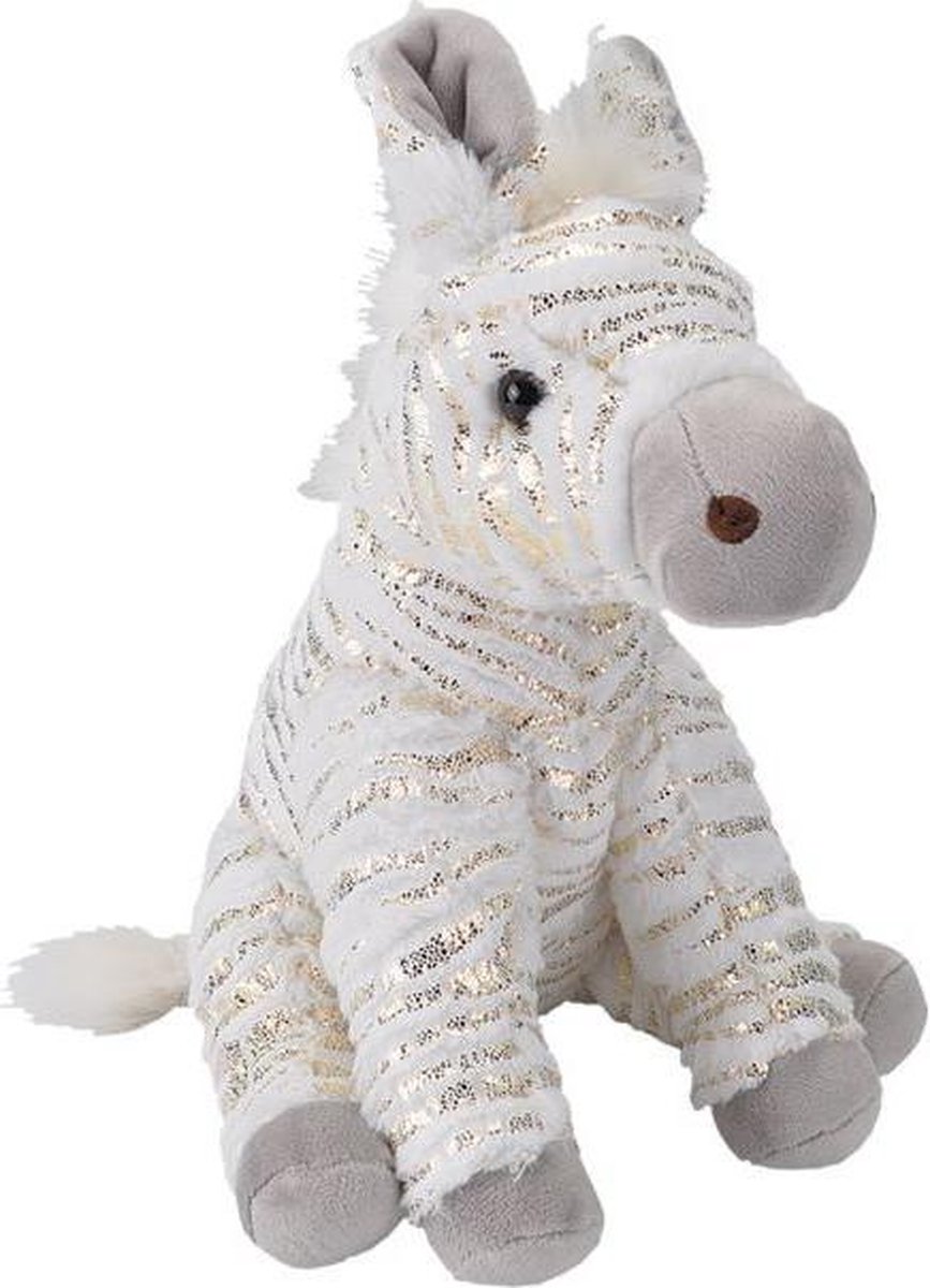 Wild Republic Knuffelzebra Junior Pluche Wit One-size