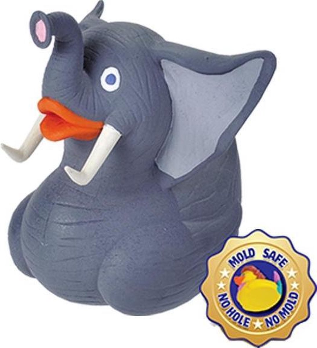 Wild Republic Rubber Duck Elephant Baddier Grijs