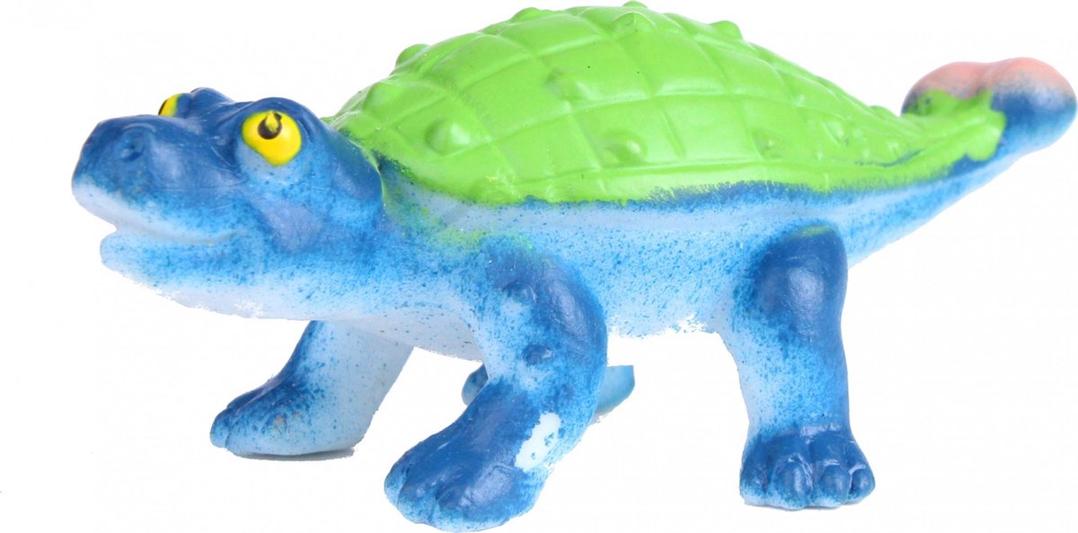 Wild Republic Speelfiguur Ankylosaurus 5 Cm Rubber Blauw/groen