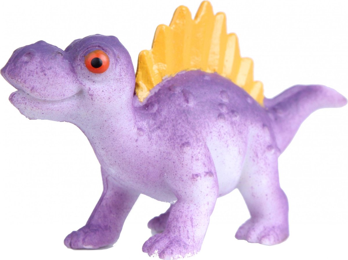 Wild Republic Speelfiguur Spinosaurus 5 Cm Rubber Paars/geel