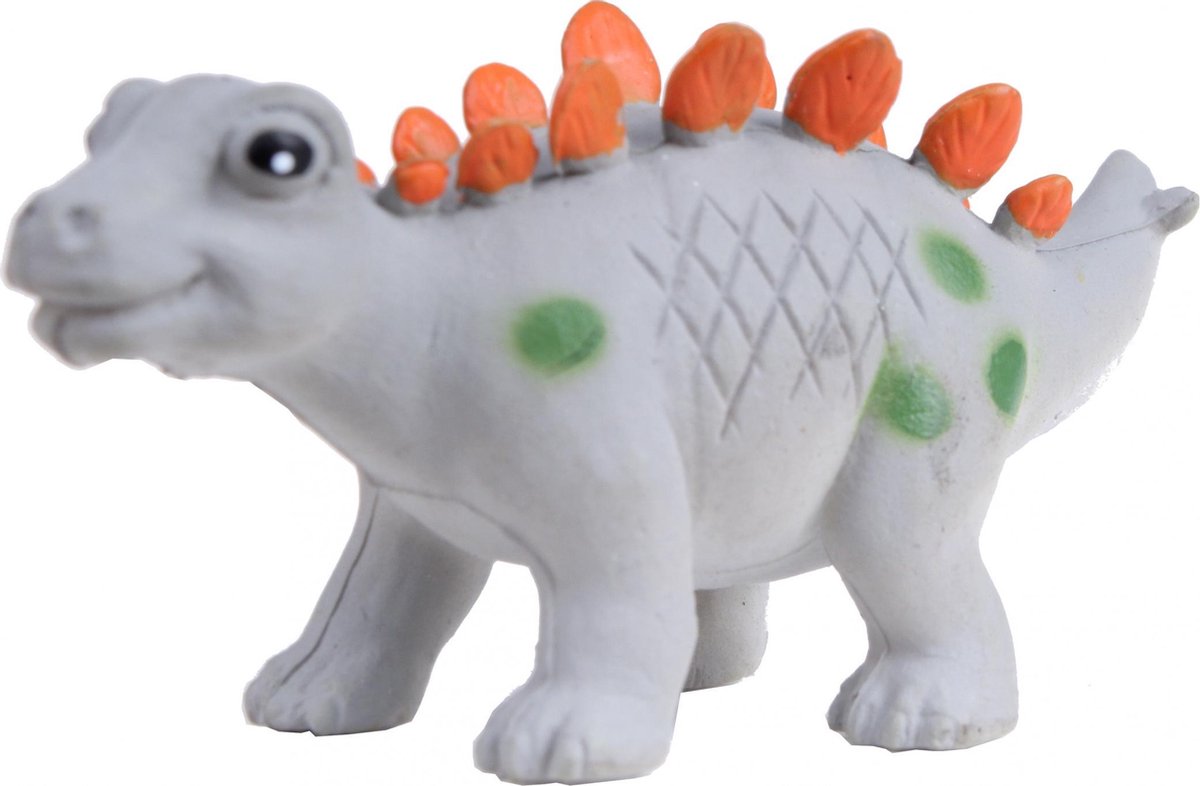 Wild Republic Speelfiguur Stegosaurus 5 Cm Rubber Grijs