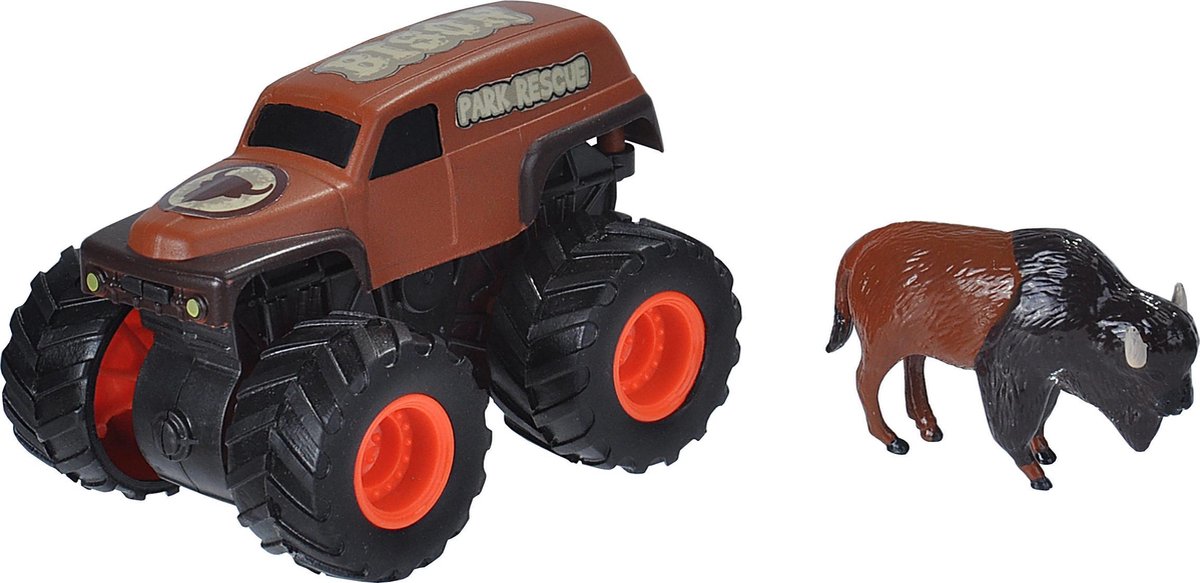 Wild Republic Speelset Truck En Bison Junior Zwart/bruin 2-delig