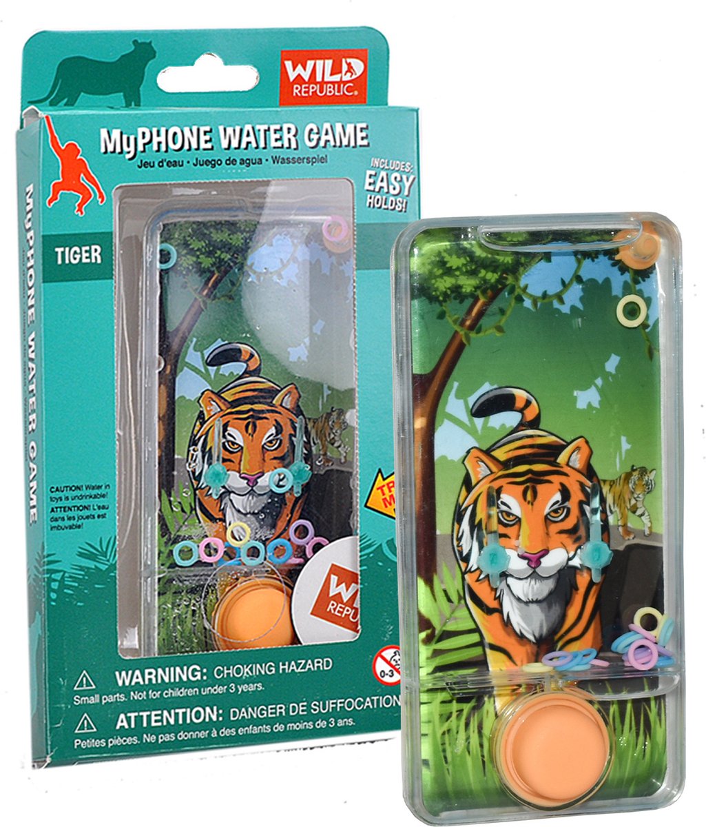 Wild Republic Waterspel Myphone Tijger Junior 13 X 6 Cm Groen