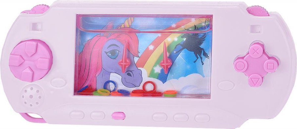 behendigheidsspel Unicorn meisjes wit/roze