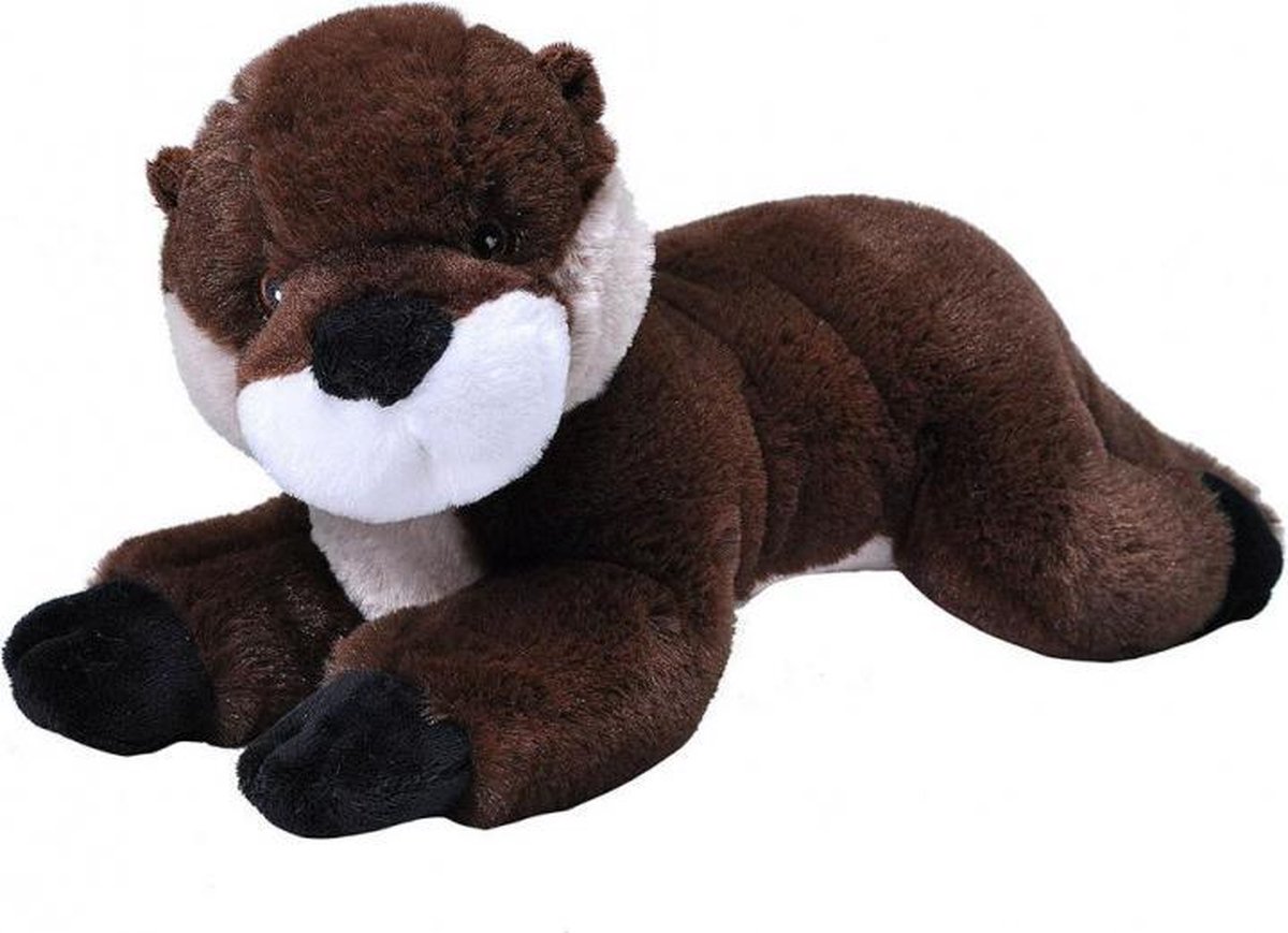 knuffel otter junior 30 cm pluche bruin