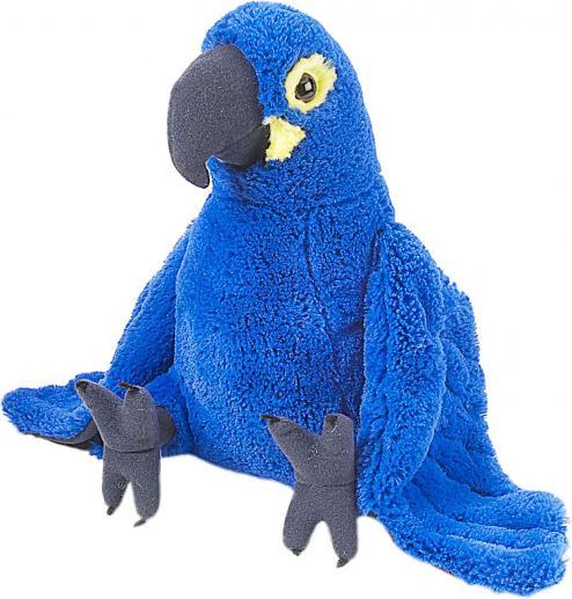 knuffel papegaai junior 30 cm pluche blauw