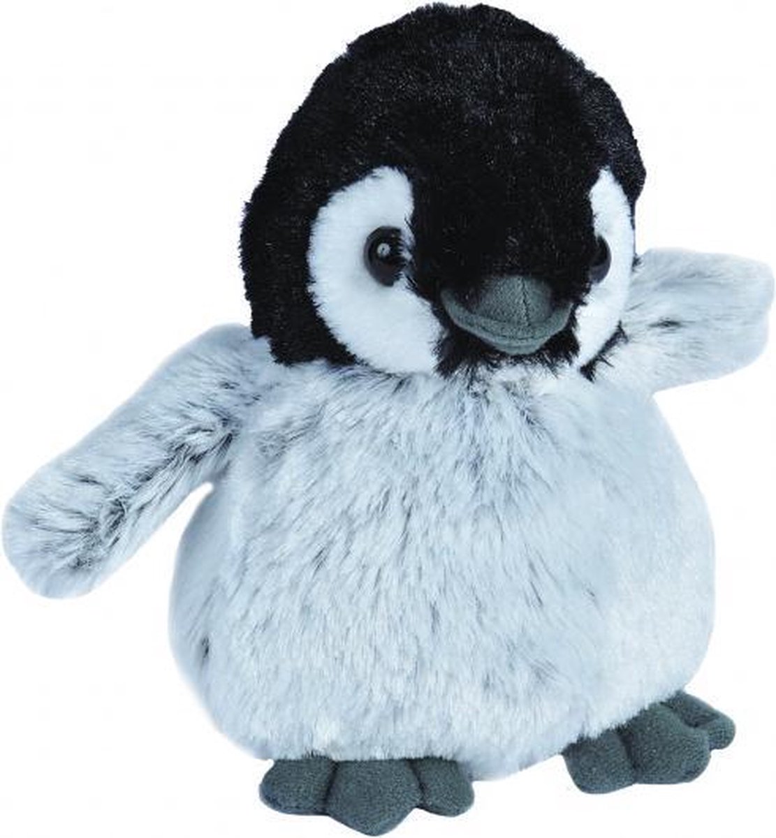 knuffel pingu√Øn junior 20 cm pluche grijs/zwart