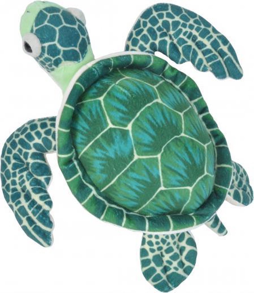 knuffel schildpad junior 20 cm pluche groen