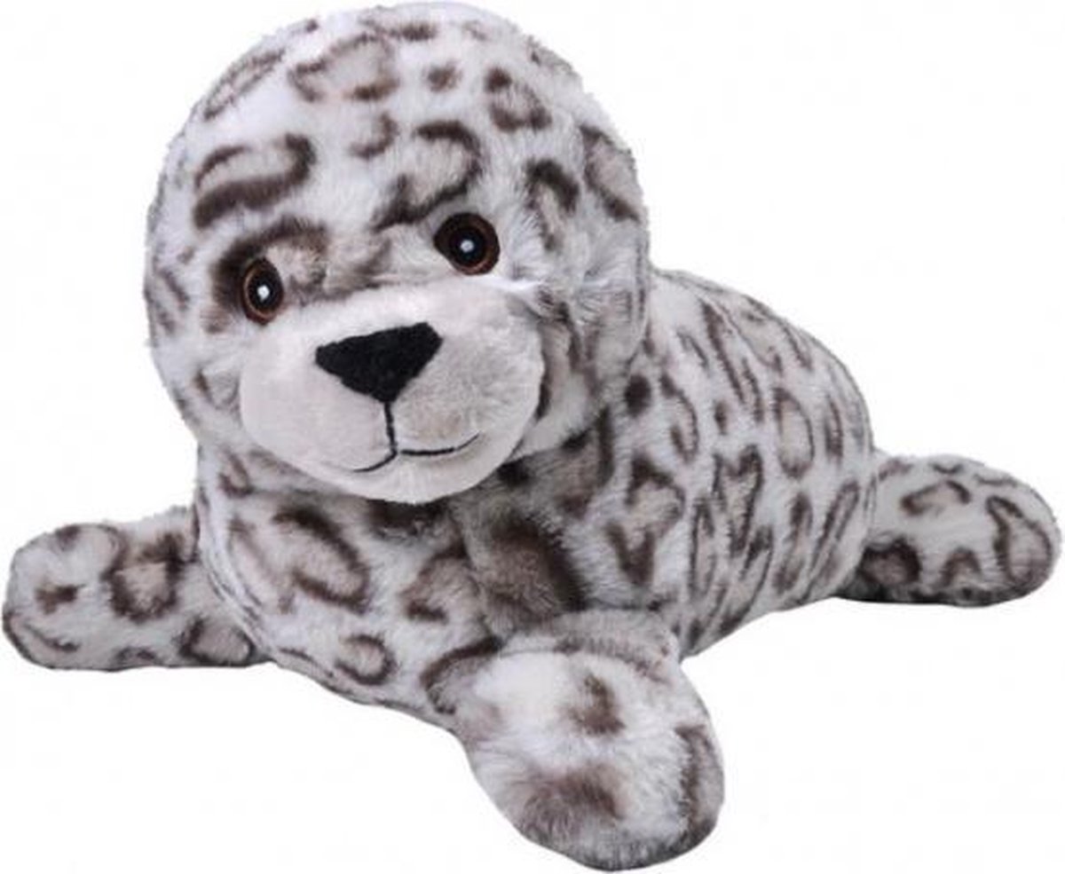 knuffel zeehond Ecokins junior 30 cm pluche grijs