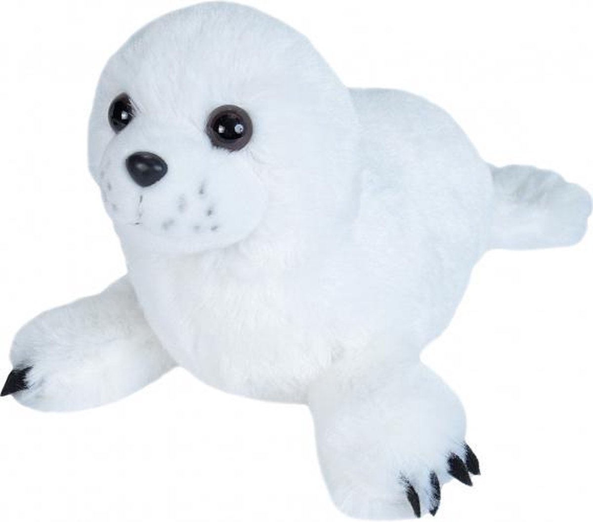 knuffel zeehond junior 20 cm pluche wit