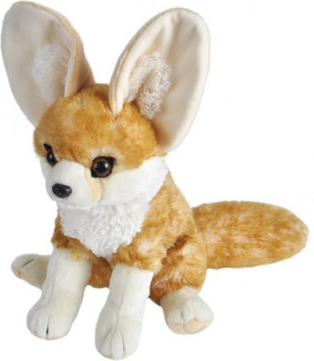 knuffelvos Ck Fennec 30 cm pluche bruin/wit