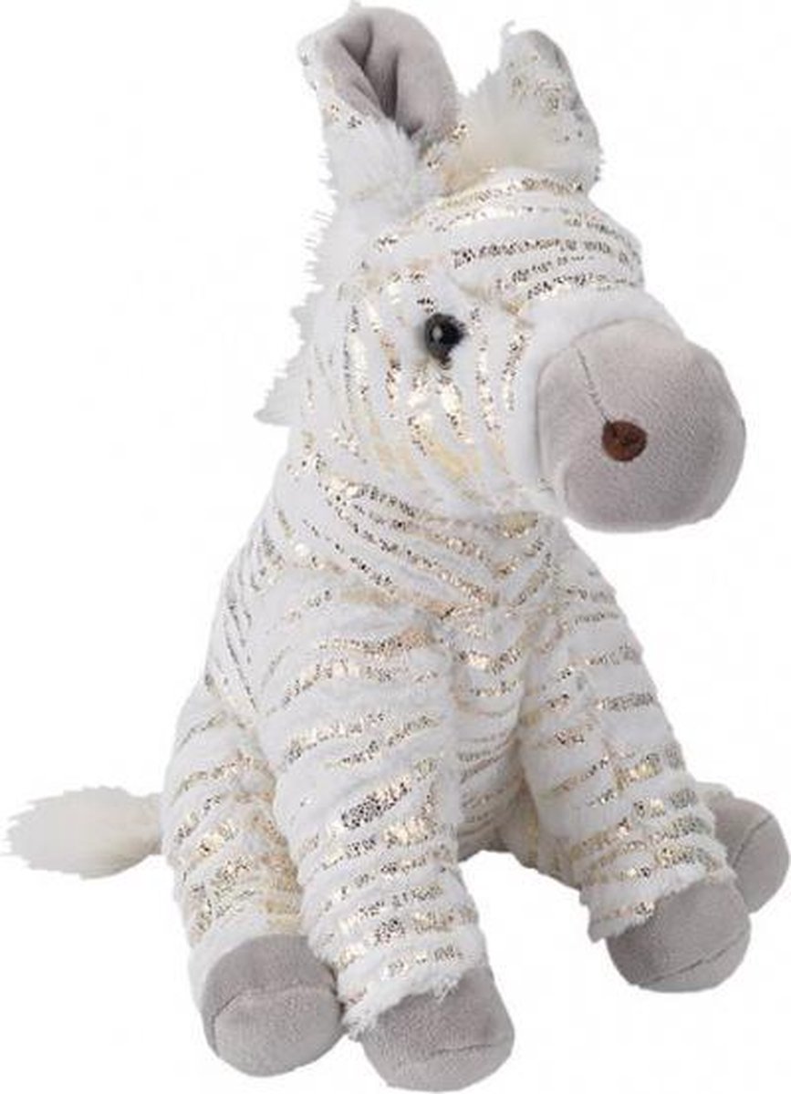 knuffelzebra junior pluche wit one-size