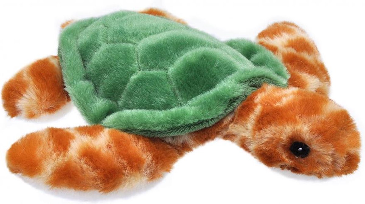 knuffelzeeschildpad Ekokins 20 cm pluche bruin