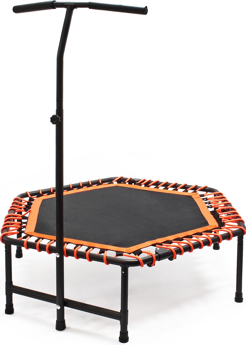 Wildanger fitness trampoline ø111 cm tot 100kg in hoogte verstelbare handgreep