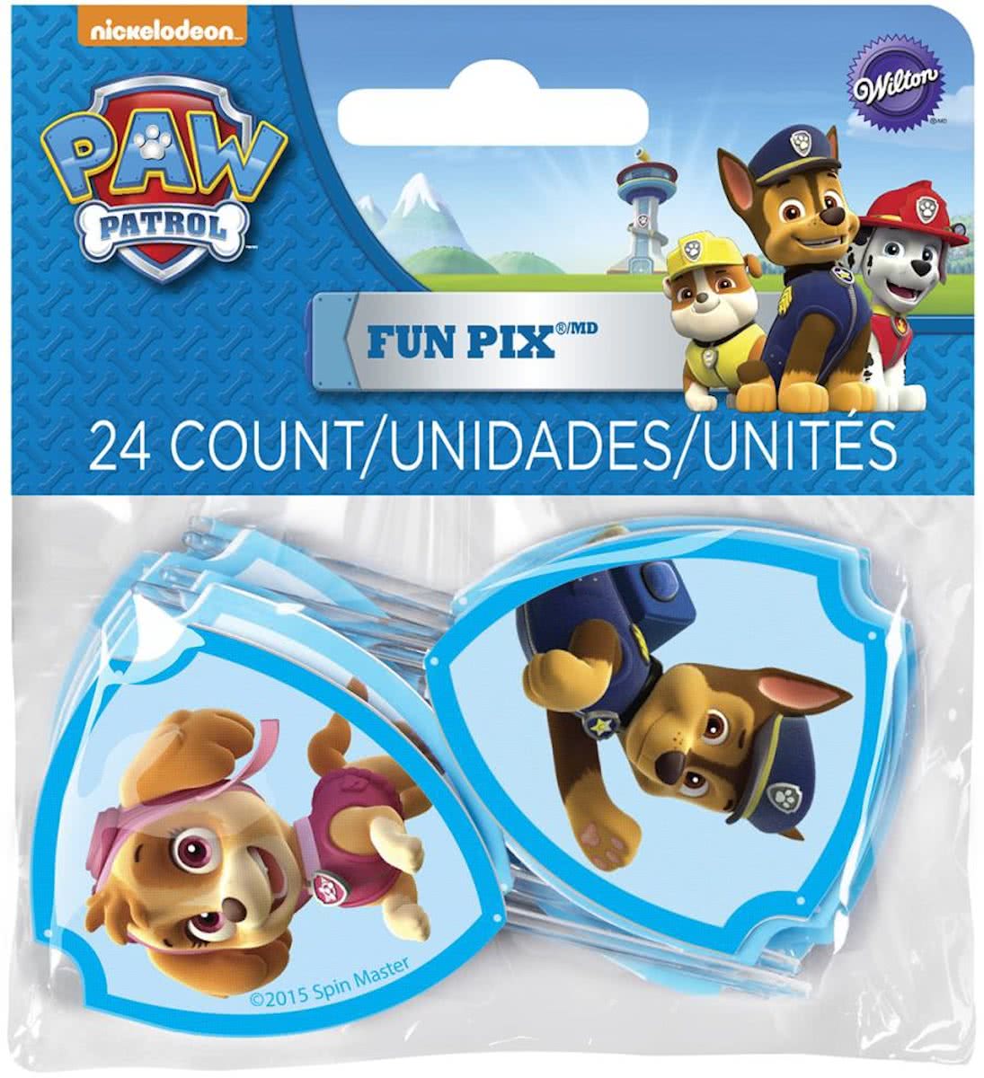 Paw Patrol cocktailprikkers 24 stuks