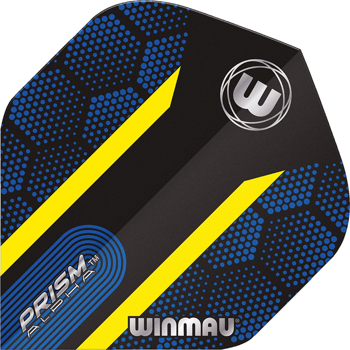 Winmau Prism Alpha Blue & Yellow Hexagon