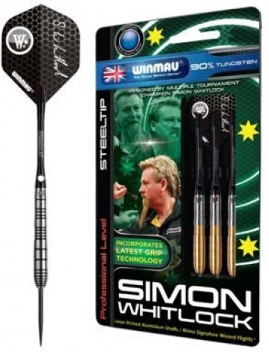 Winmau Simon Whitlock steeltip dartpijlen 24gr - 90% Tungsten