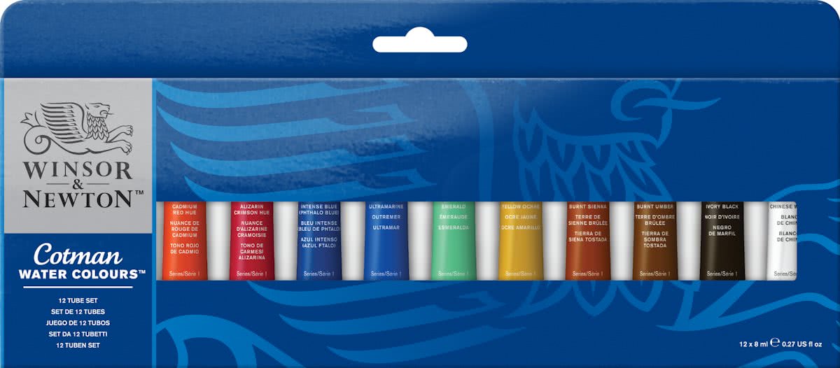 Cotman aquarelverf set 12 tubes